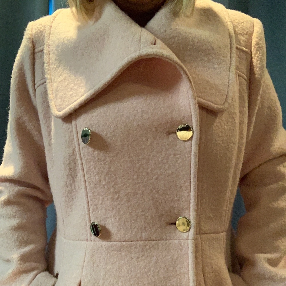 Guess pink swing coat